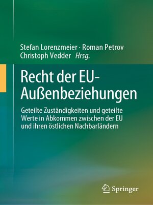 cover image of Recht der EU-Außenbeziehungen